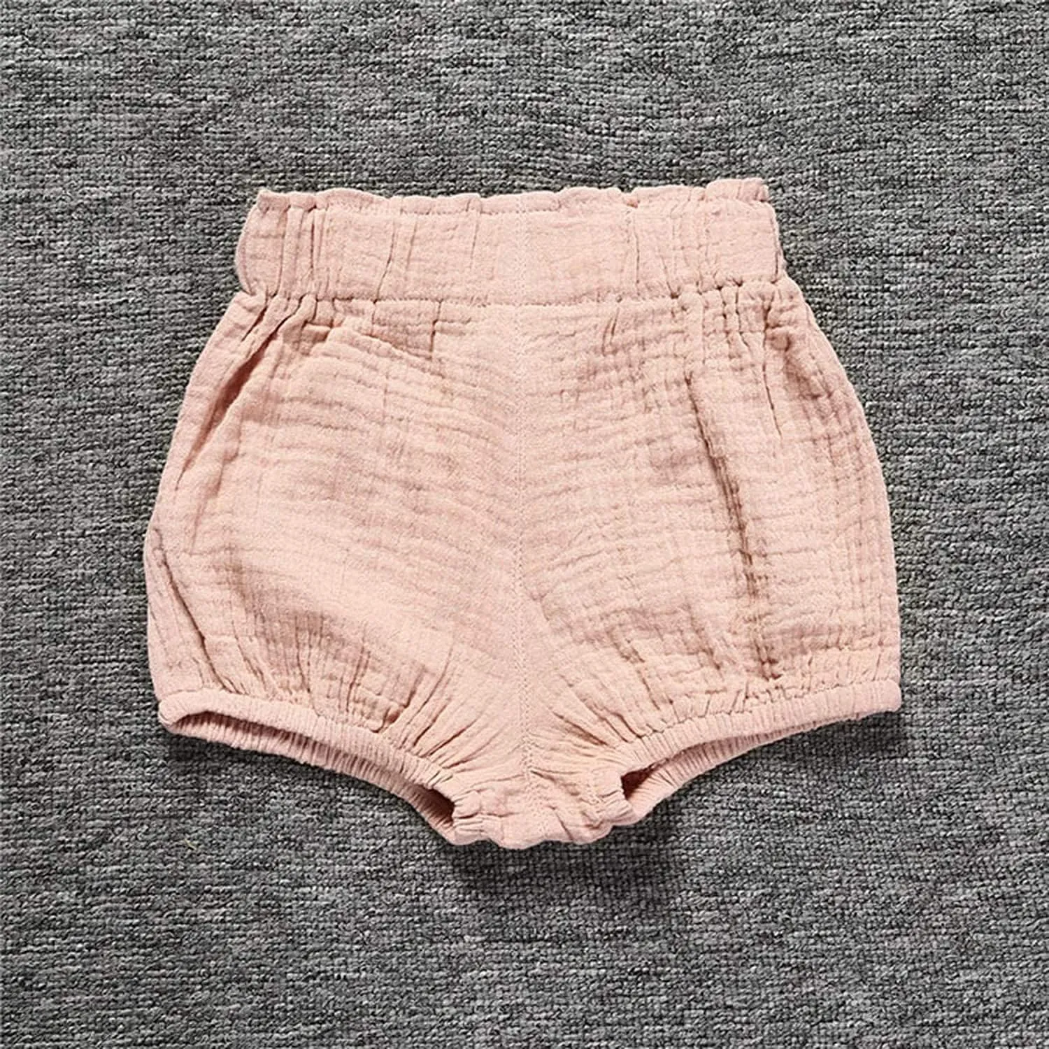 3PC Shorts Set Newborn Baby Girls Boys Pants Cotton Linen Blend Cute Floral Bloomers Triangle Shorts