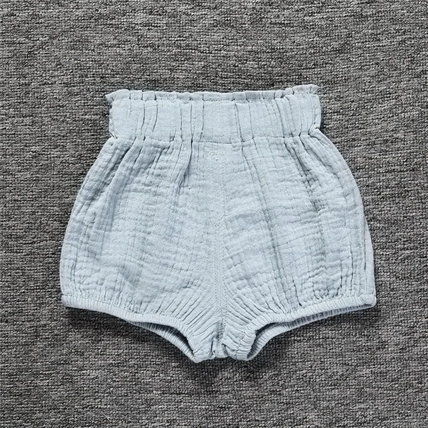 3PC Shorts Set Newborn Baby Girls Boys Pants Cotton Linen Blend Cute Floral Bloomers Triangle Shorts