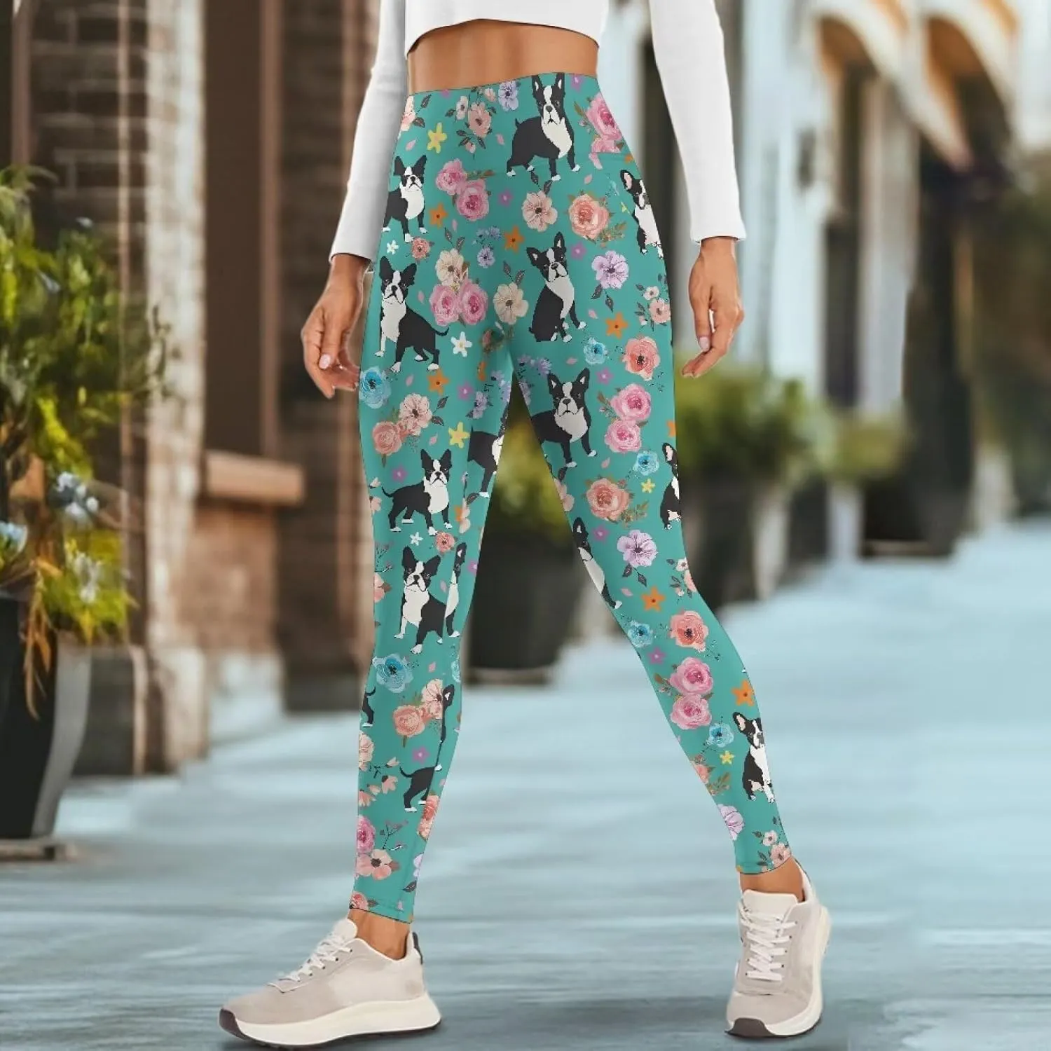AFPANQZ Women's Yoga Leggings with Pockets Seamless Yoga Pants Casual Running Dance Sports Activewear Workout Stretch Capri
