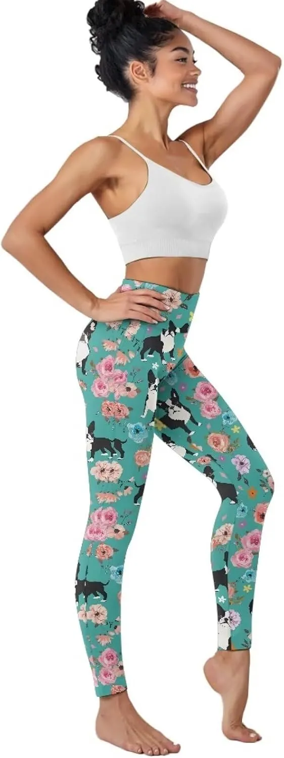 AFPANQZ Women's Yoga Leggings with Pockets Seamless Yoga Pants Casual Running Dance Sports Activewear Workout Stretch Capri