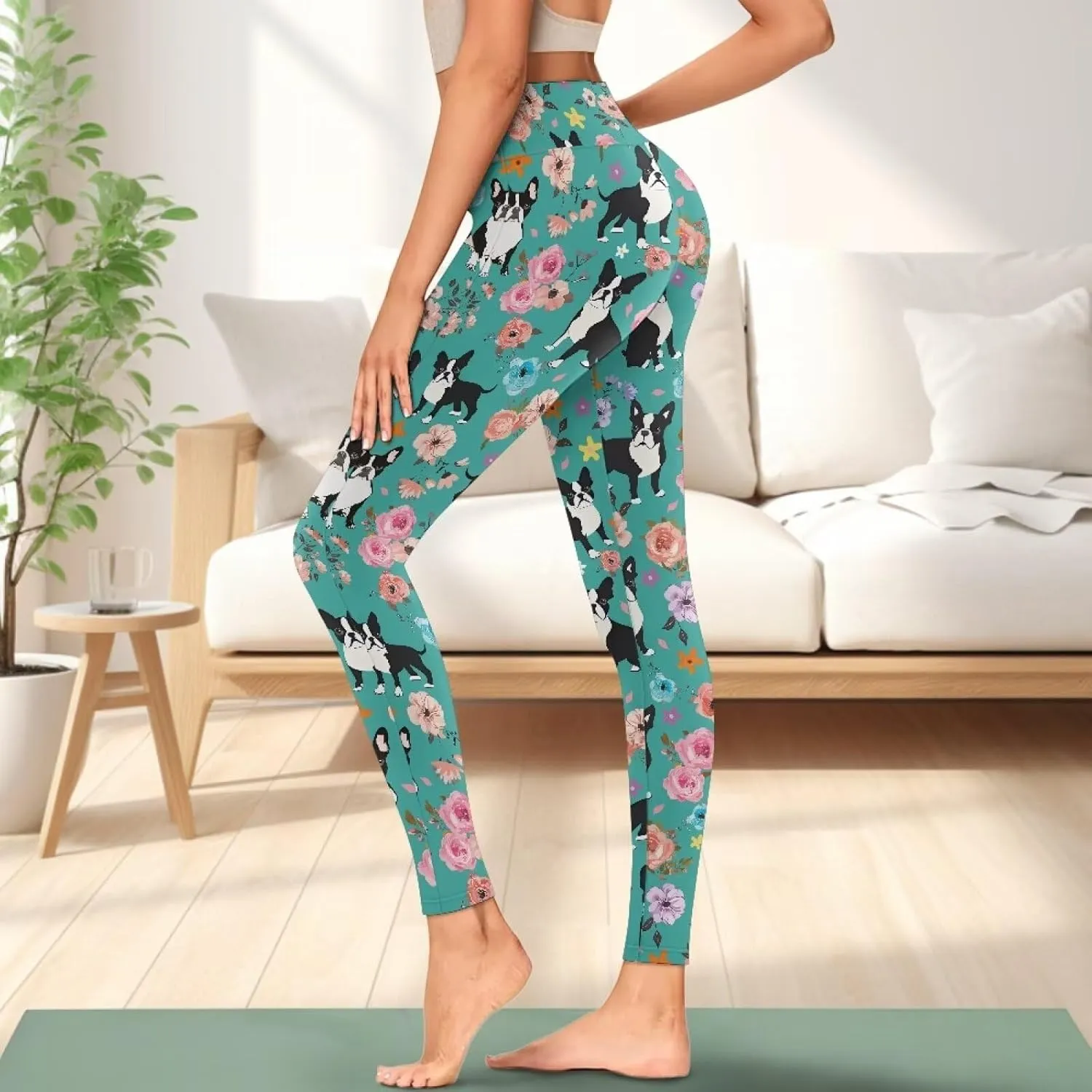 AFPANQZ Women's Yoga Leggings with Pockets Seamless Yoga Pants Casual Running Dance Sports Activewear Workout Stretch Capri