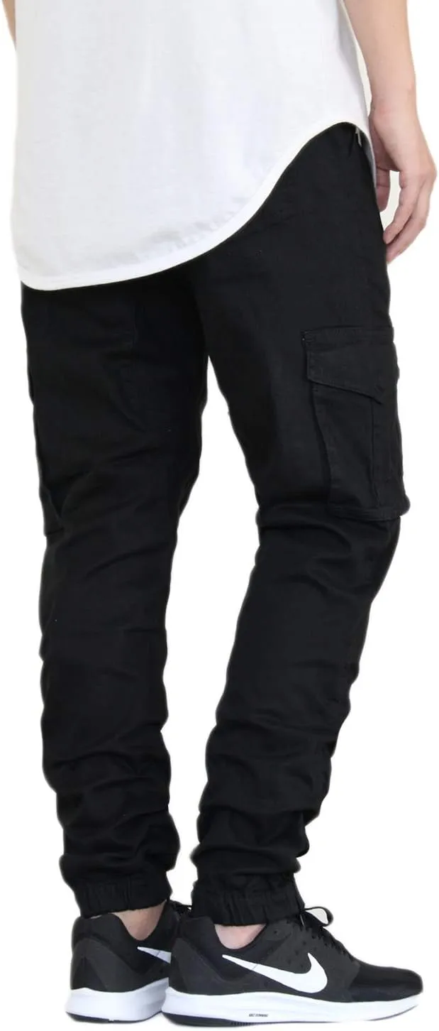 AIRNINE Men's Premium Twill Drop Crotch Jogger Pants S-5XL
