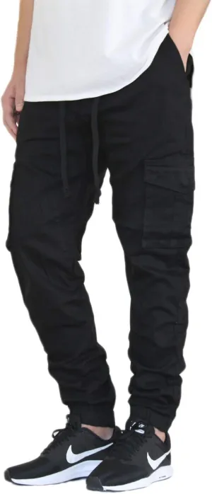 AIRNINE Men's Premium Twill Drop Crotch Jogger Pants S-5XL