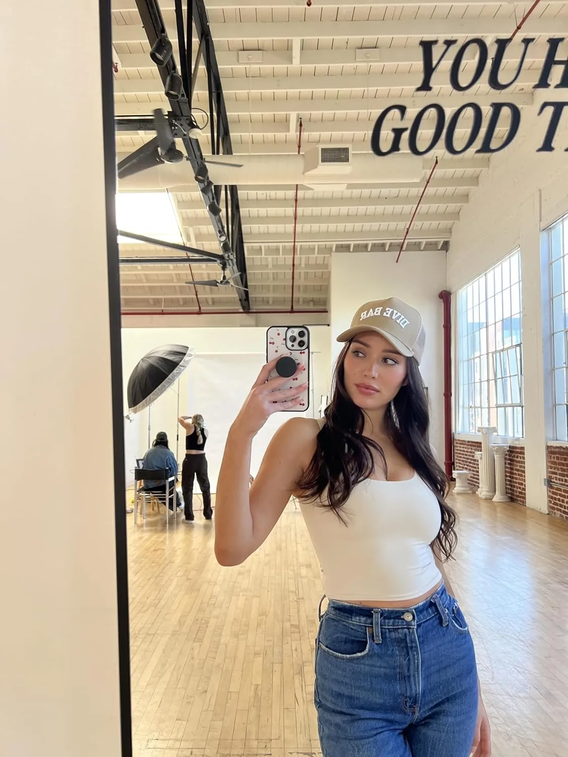 Almere Graphic Mesh Adjustable Trendy Trucker Hat and Baseball Cap for Women for Beach Concerts Summer Pool Vacation