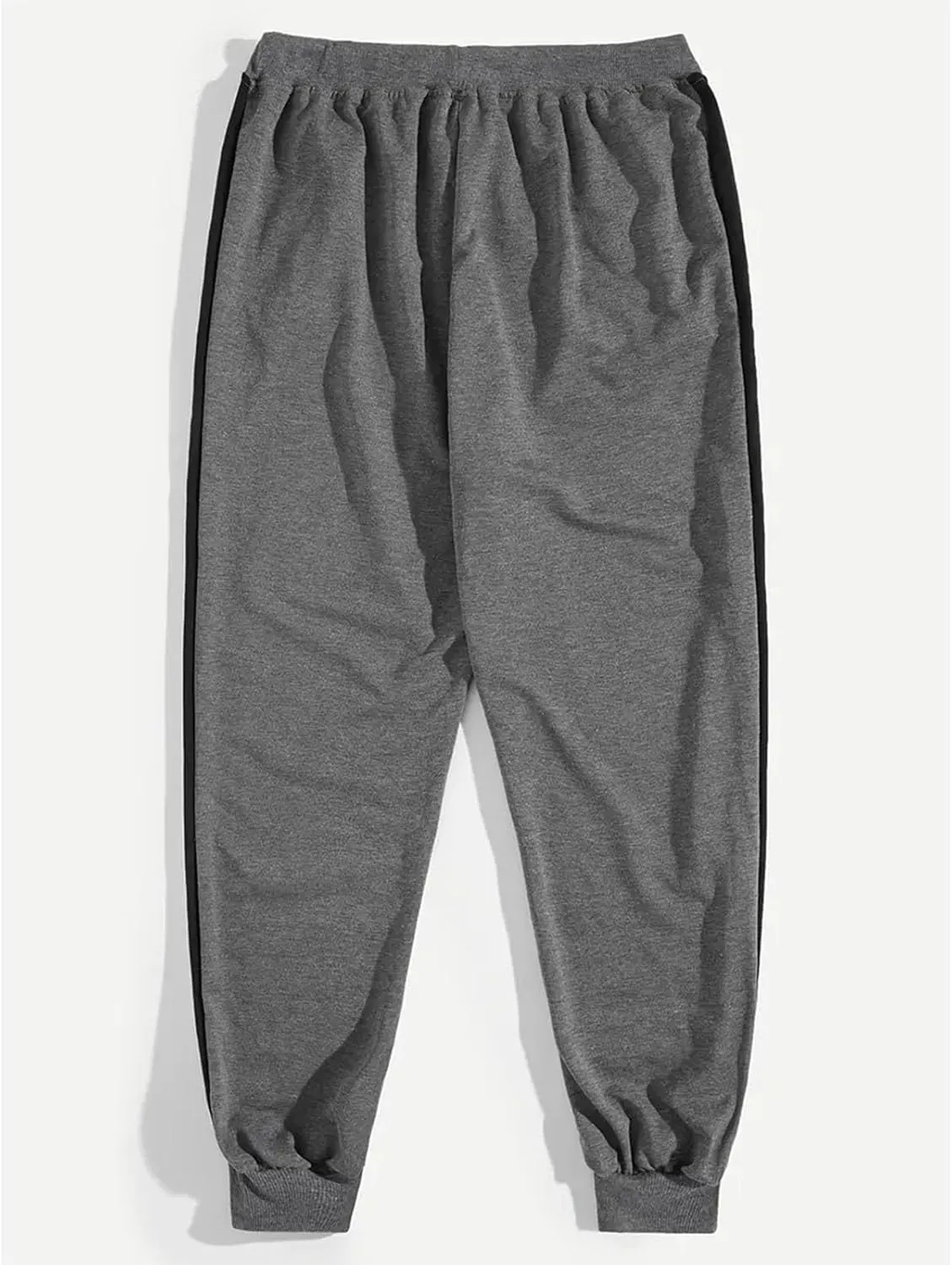Baggy Sweatpants for Men Oversized Drawstring Color Block Elastic Waist Joggers Athletic Pants with Zipper Pockets