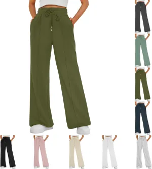 Baggy Sweatpants for Women Oversized Baggy Drawstring High Waisted Joggers with Pockets Casual Lounge Pants