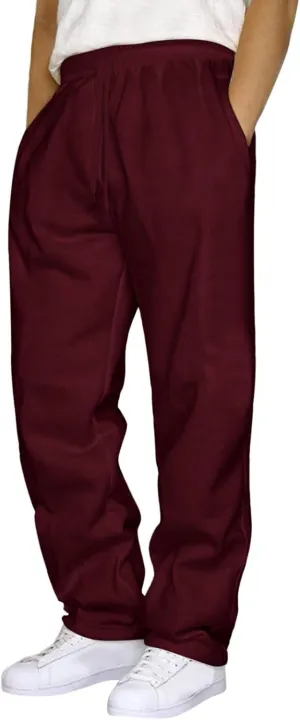 BIFUTON Joggers for Men,Mens Sweatpants with Pockets Solid Color Lace Up Straight Leg Athletic Pants Loose Fit Golf Pants