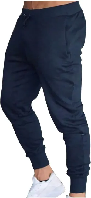 Big and Tall Sweatpants for Men Sweatpants for Men Loose Fit Men's Solid Cotton Yoga Sweatpants Athletic Lounge Pants