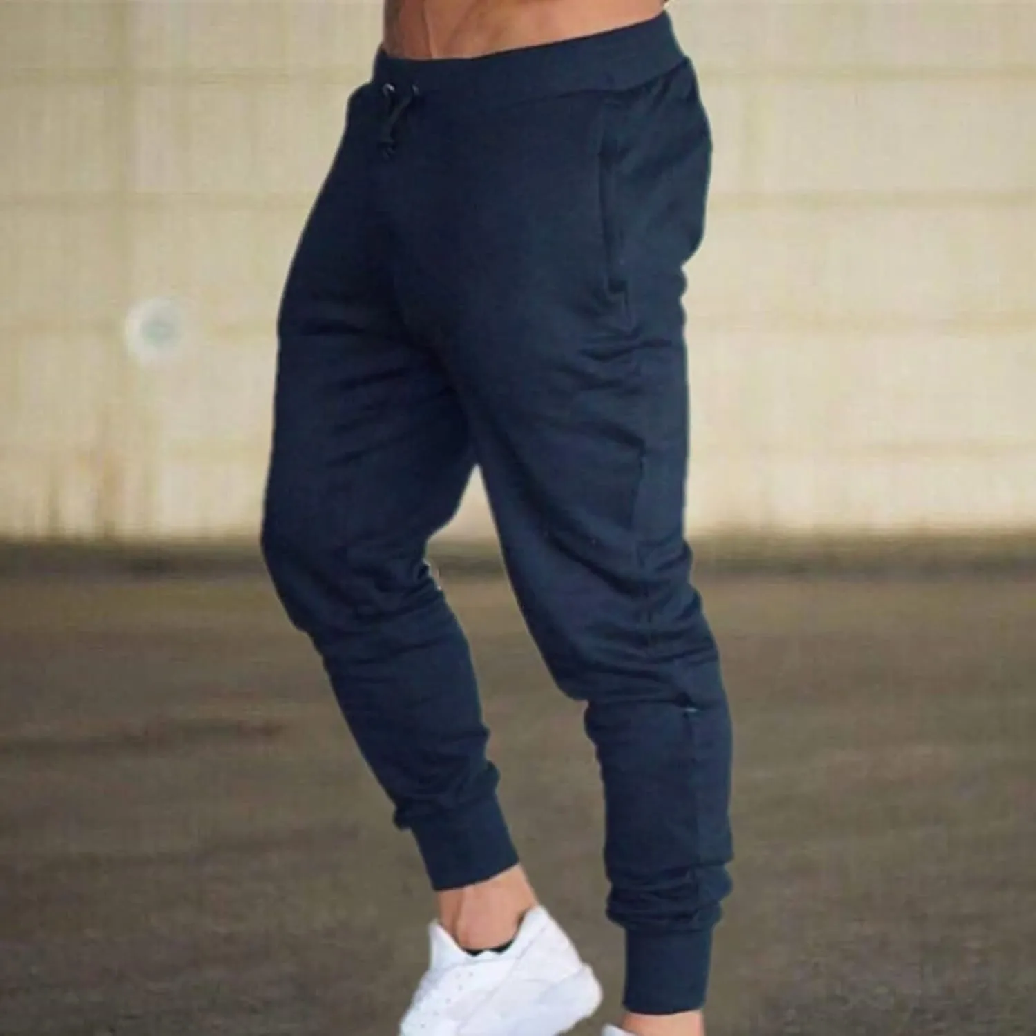 Big and Tall Sweatpants for Men Sweatpants for Men Loose Fit Men's Solid Cotton Yoga Sweatpants Athletic Lounge Pants
