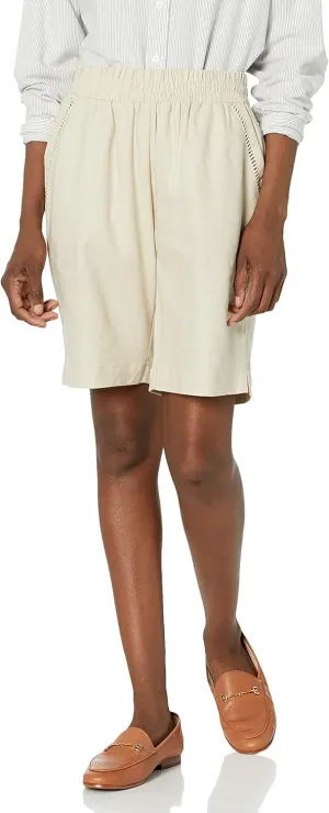 Briggs New York Women's Pull on Linen Blend Short