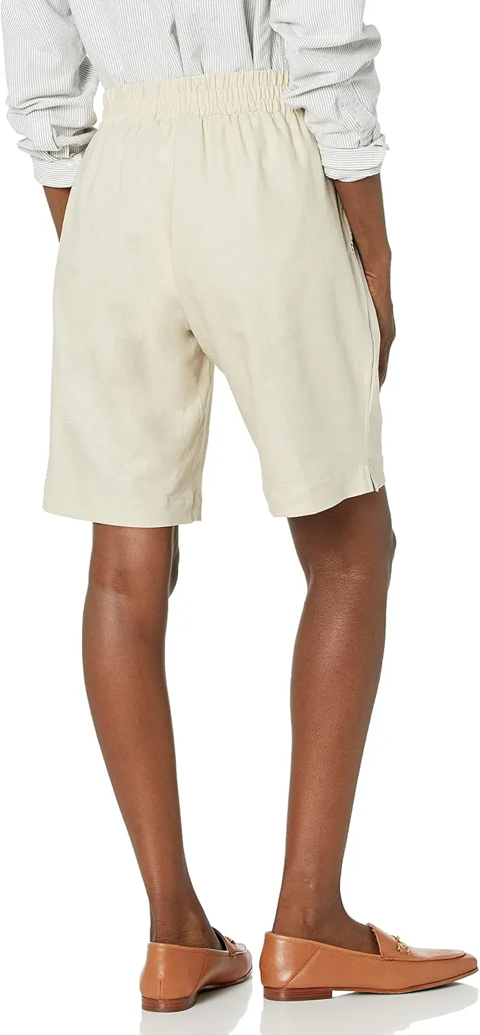 Briggs New York Women's Pull on Linen Blend Short