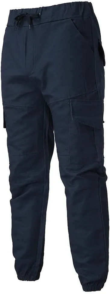 Cargo Pants for Men Big and Tall Men's Joggers with Zipper Pockets Running Athletic Workout Pants Tapered Sweatpants