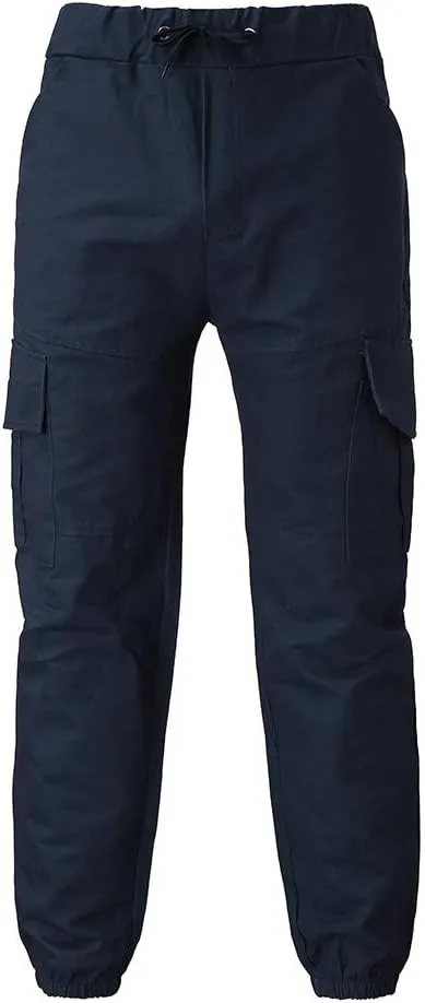 Cargo Pants for Men Big and Tall Men's Joggers with Zipper Pockets Running Athletic Workout Pants Tapered Sweatpants