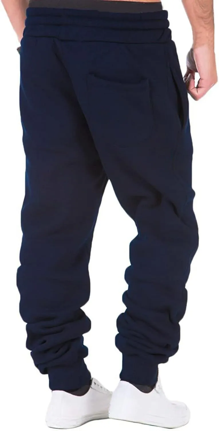 Cargo Pants for Men Relaxed Fit Golf Sweatpants Pant with Zipper Pockets Tapered Athletic Joggers Track Workout Pants