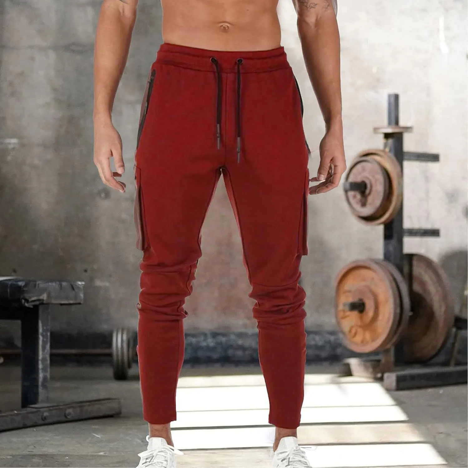Cargo Pants for Men Relaxed Fit Gym Sweatpants Work Joggers Mens Long Pants Sweatpants for Men Men's Casual Trousers