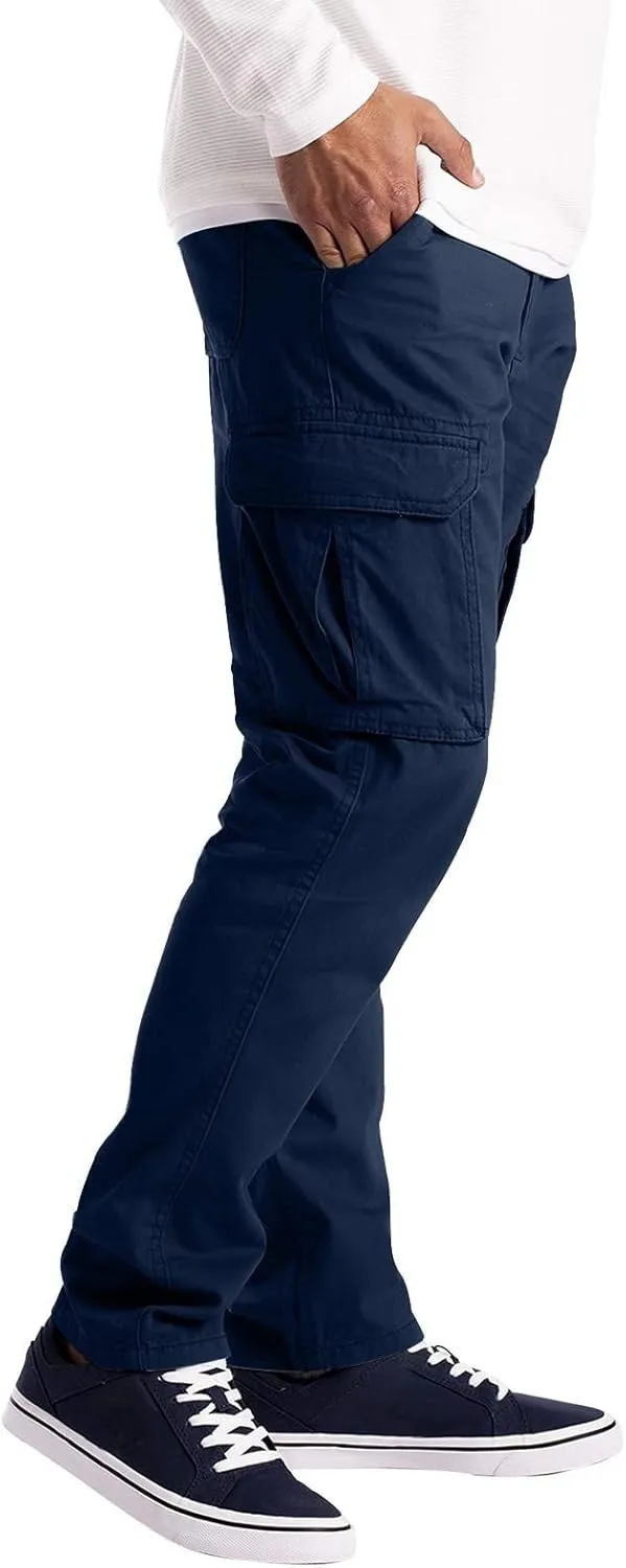 Cargo Pants for Men Relaxed Fit Men with Pockets Men's Basic Active Tapered Jogger Pants Regular and Big & Tall Sizes