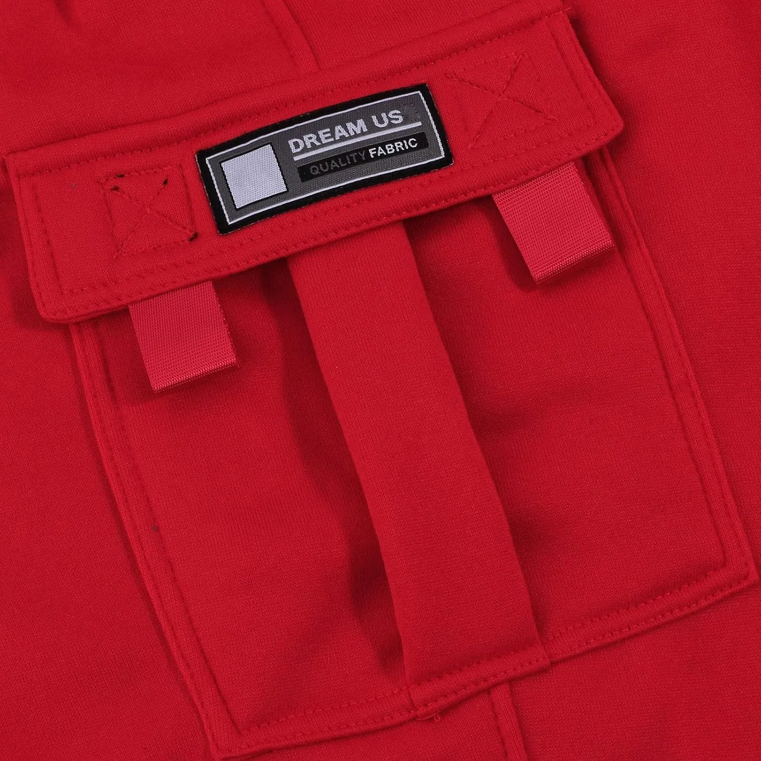 Casual Cargo Sweatpants for Men Plus Size Drawstring Waist Open Bottom Sweatpants Baggy Lounge Pants with Pockets