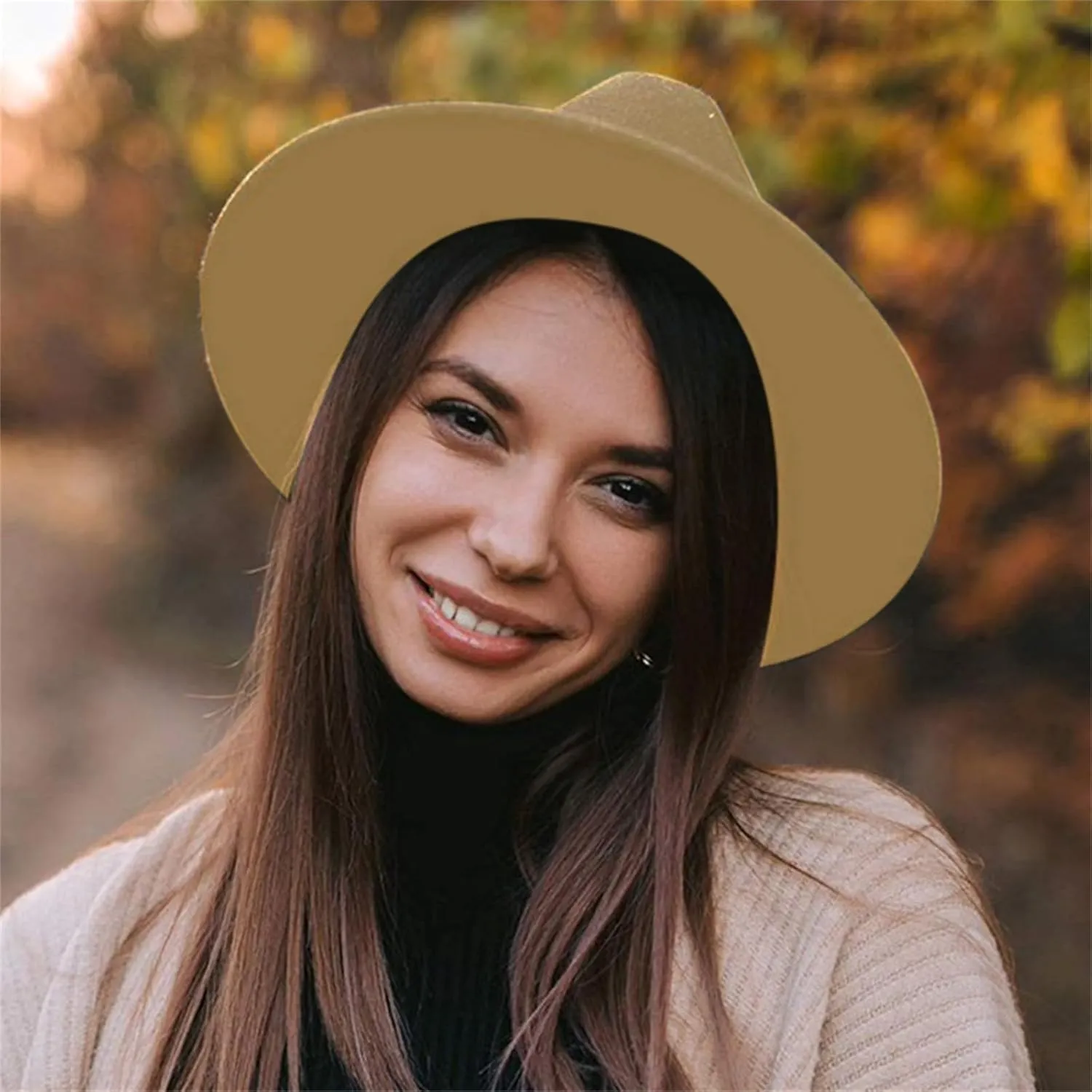 Classic Flat Top Fedora Hat Wide Brim Hats Pork-Pie Hat Boater Hat Church Cap for Women Men