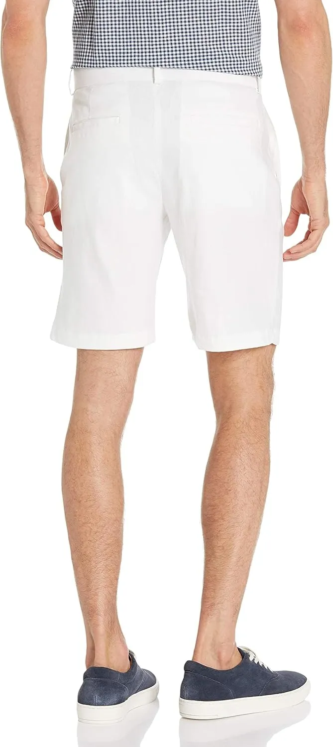 Cubavera Linen-Blend Dress Shorts for Men, Comfortable Fit, 9 Inch Inseam, Breathable, Stretch & Durable Mens Chino Shorts