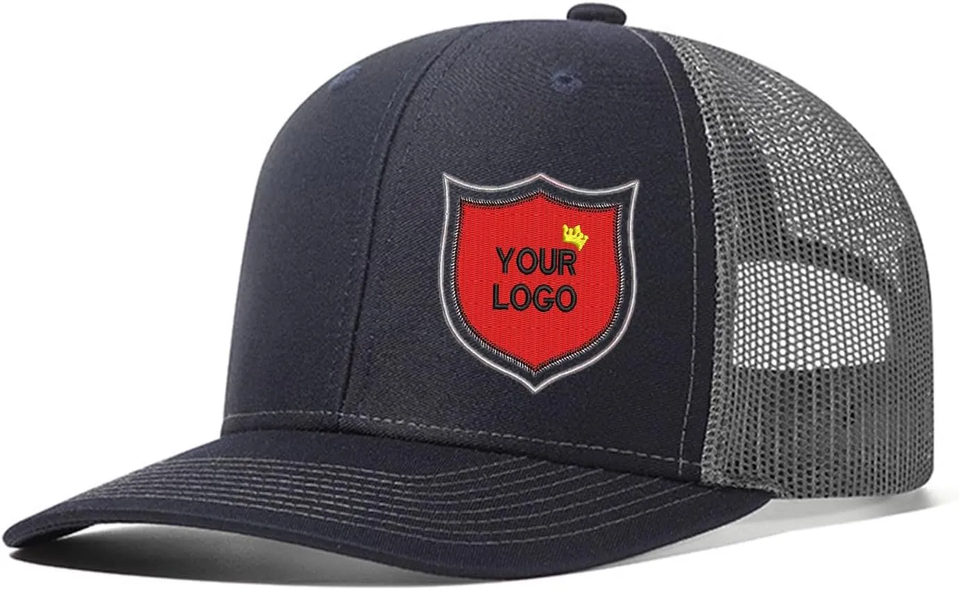 Custom Trucker Hat Add Your Own Personalized Embroidered Logo, Custom Hats for Men Women, Adjustable