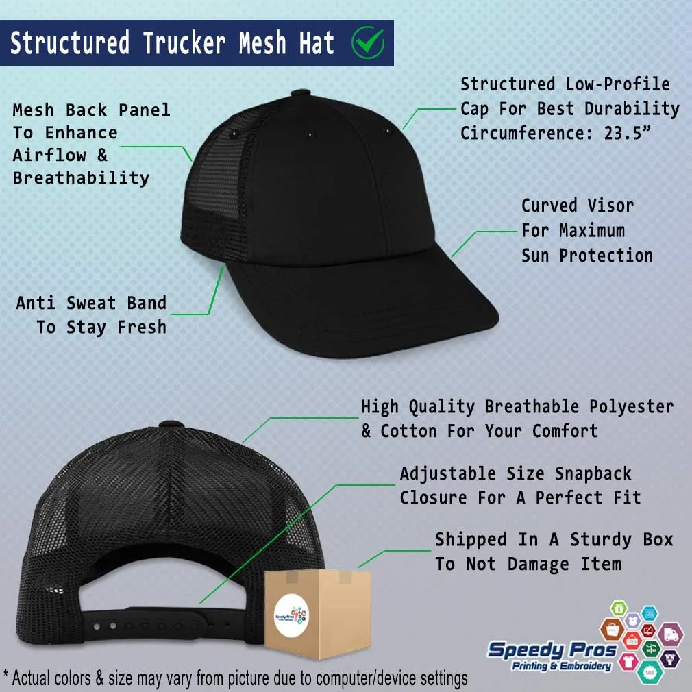 Custom Trucker Hat Baseball Cap Maintenance Tools Logo Embroidery Cotton