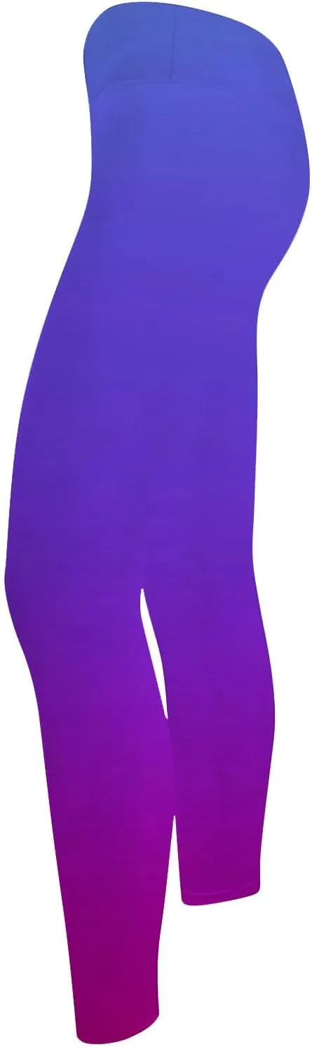 DASAYO Womens Fashion Activewear Leggings High Waist Full Length Ombre Workout Gym Fitness Yoga Pants