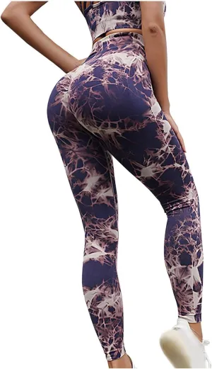 DASAYO Womens Leggings Trendy High Waist Tummy Control Seamless Yoga Pants Butt Lifting Workout Gym Activewear Leggings
