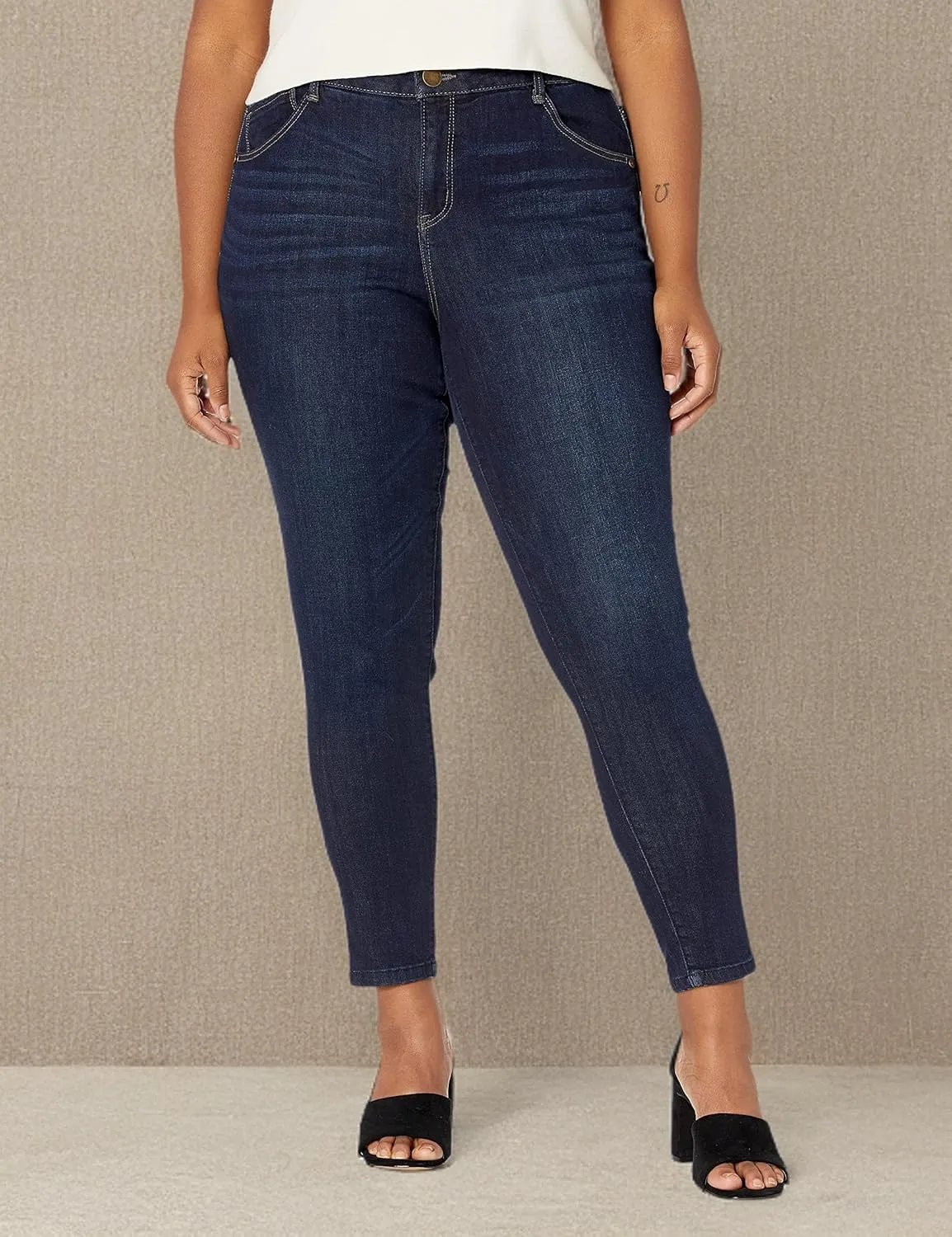 Democracy Women's Plus Size Ab Solution High Rise Jegging