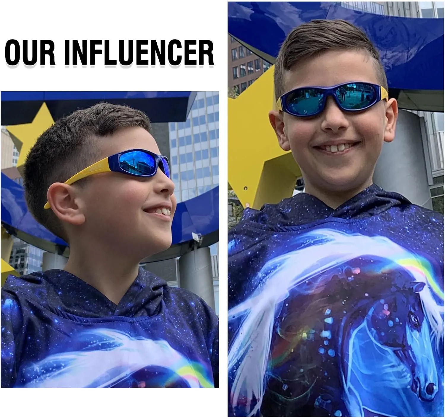 DUCO Sports Polarized Kids Sunglasses Boys Girls Unbreakable Youth Baseball Shades UV400 Protection Age 6-10 K001