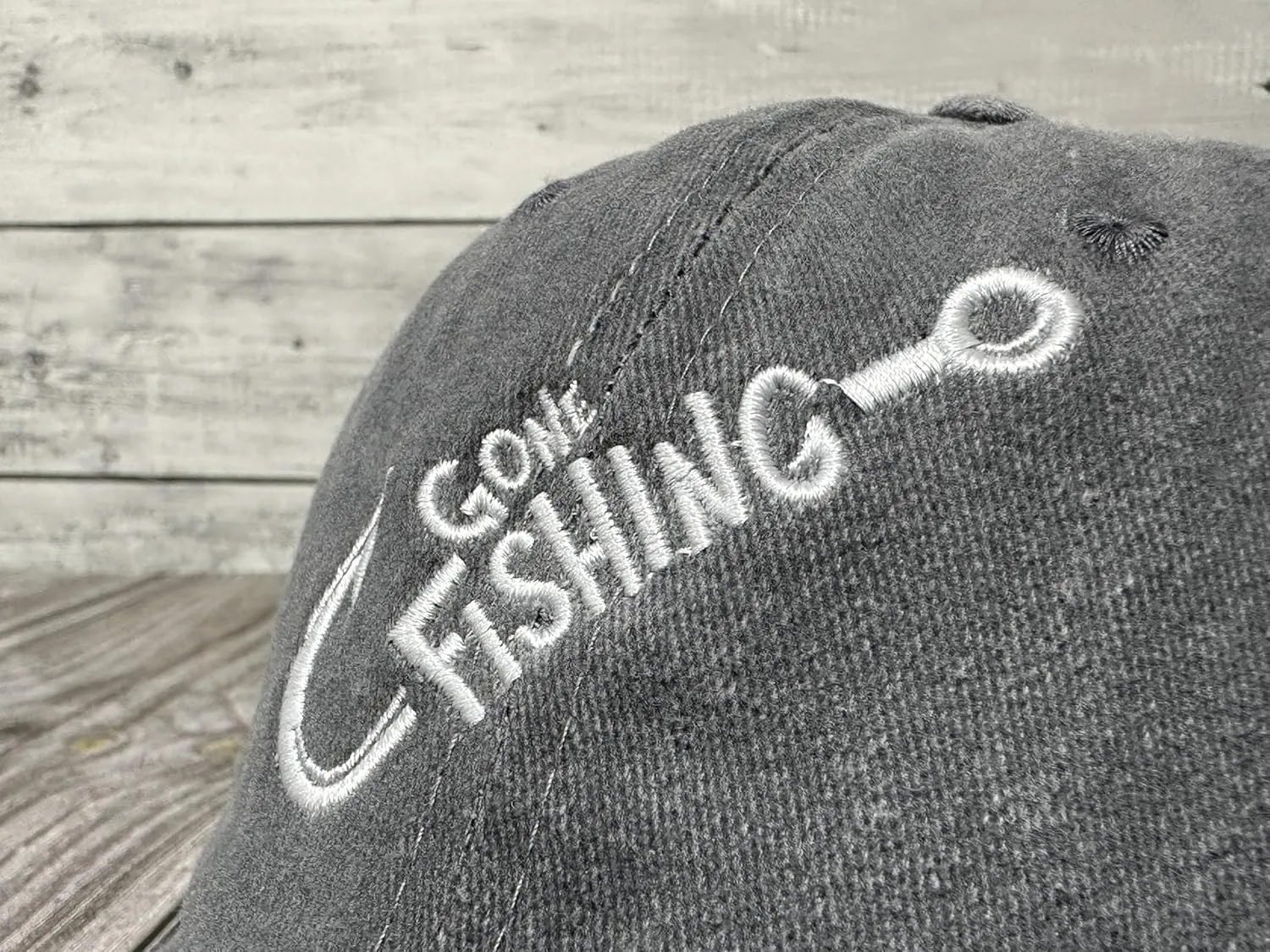 Embroidered Gone Fishing Hats