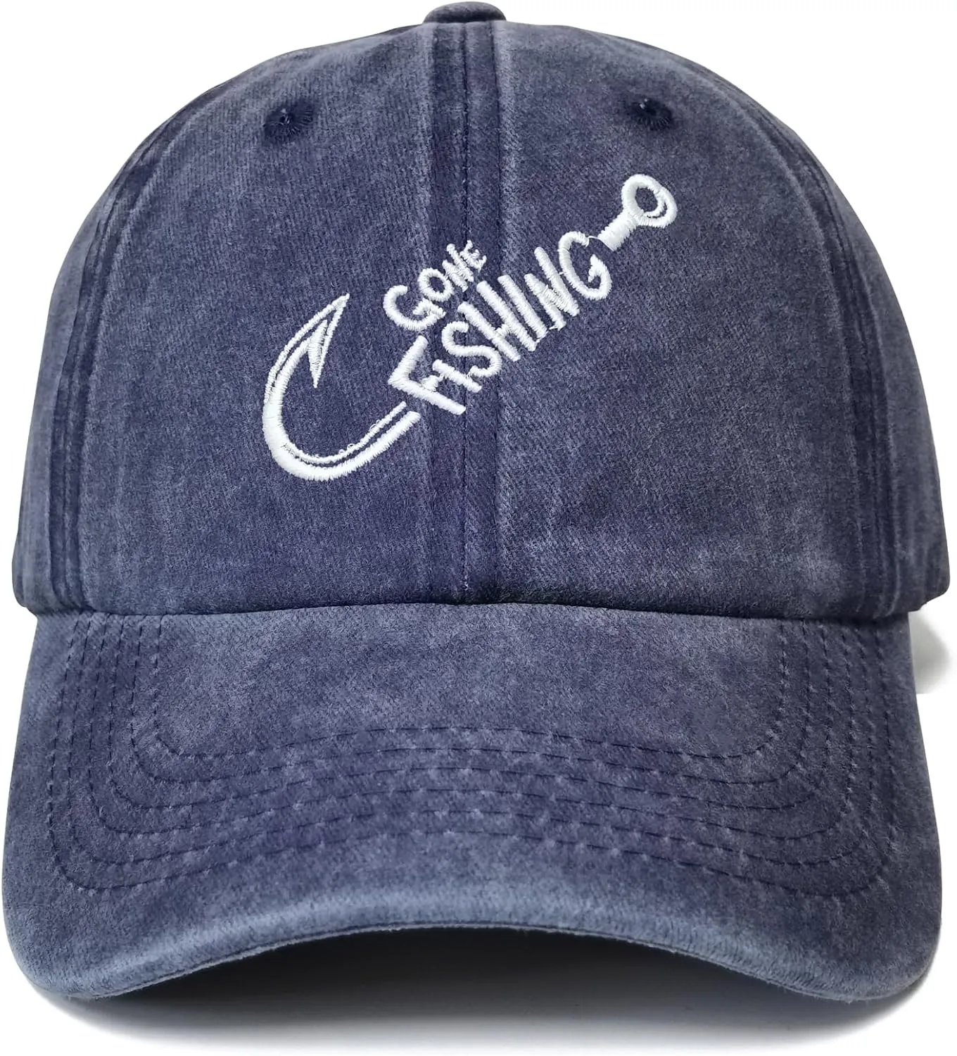 Embroidered Gone Fishing Hats