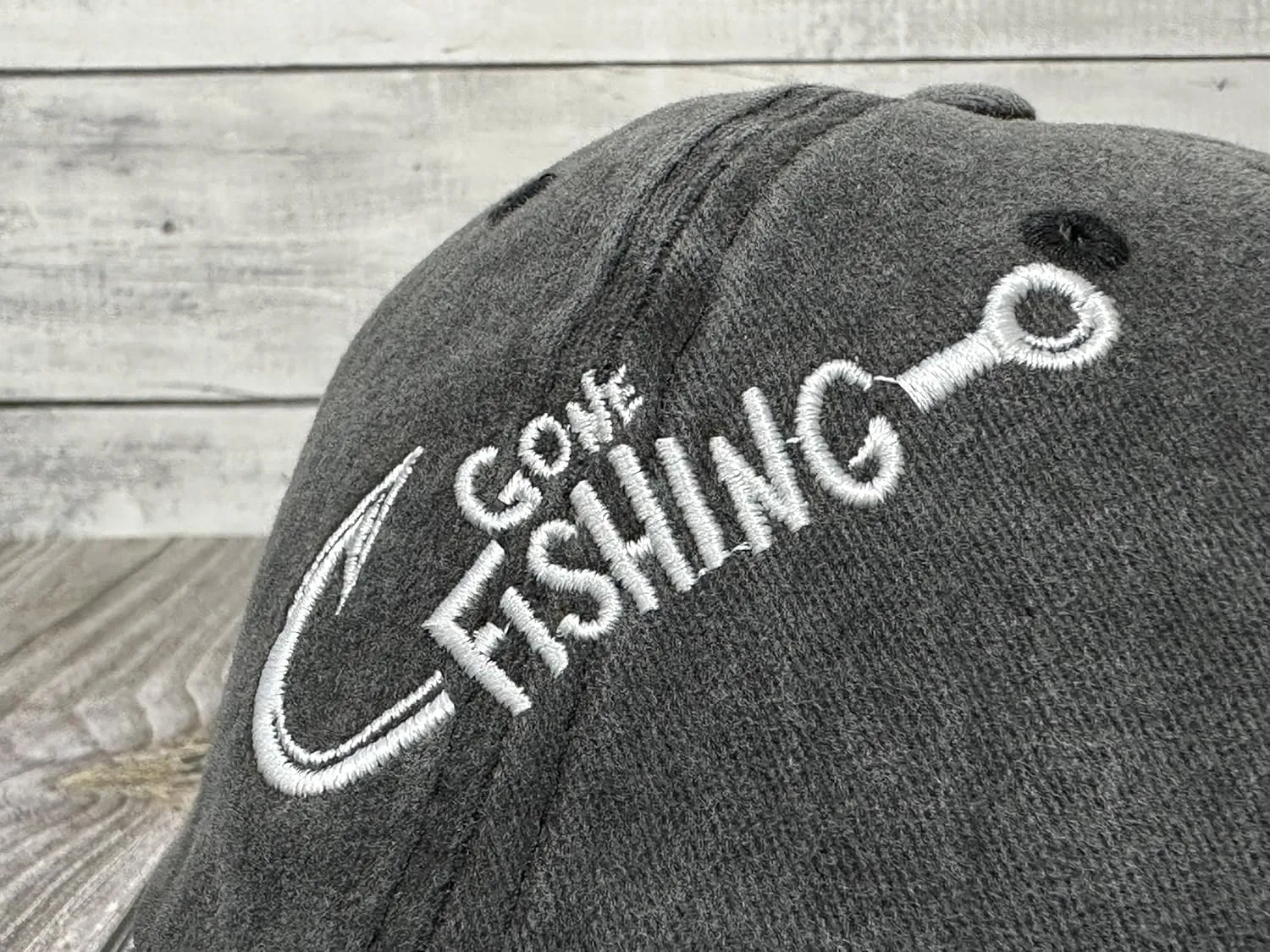 Embroidered Gone Fishing Hats