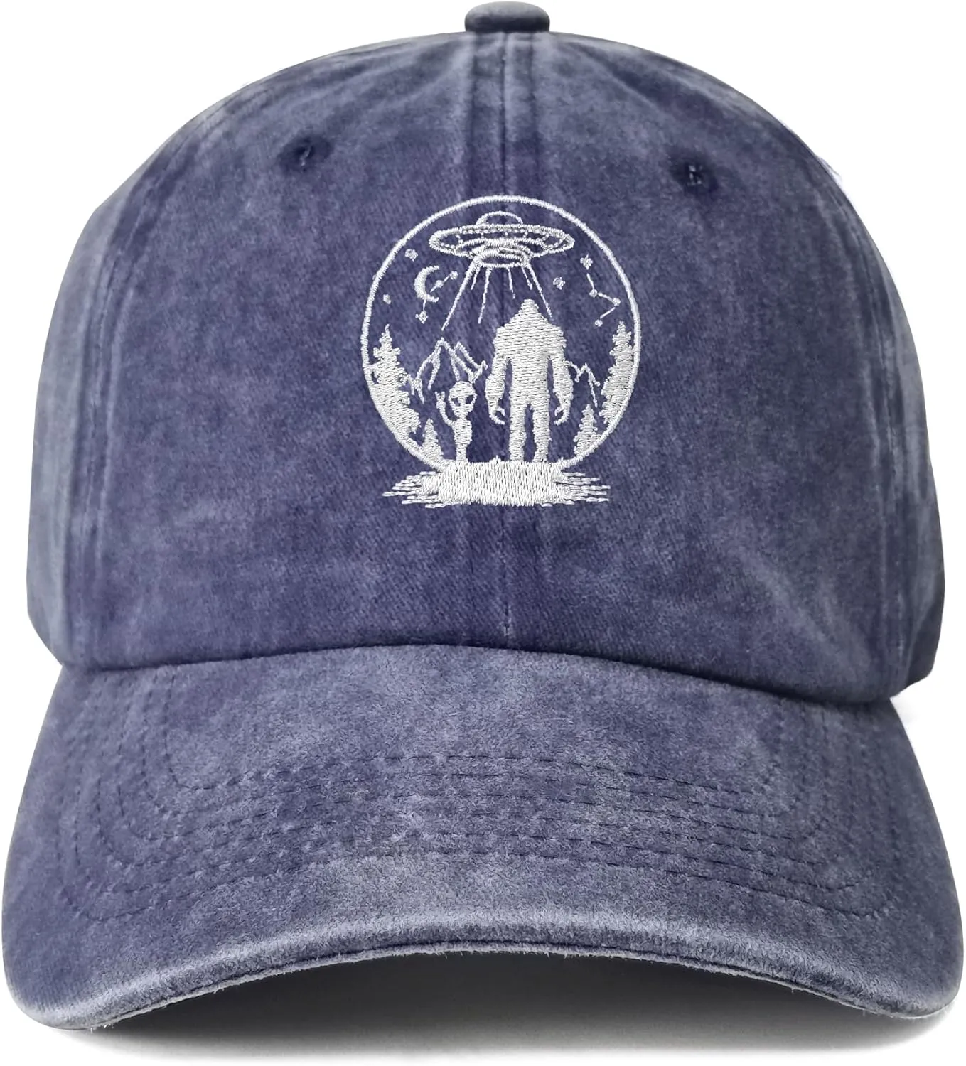 Embroidered UFO Alien Big Foot Hats