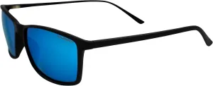 Epoch Eyewear Murphy Sport Cycle Sunglasses Black Frame with Polarized Blue Mirror Lens