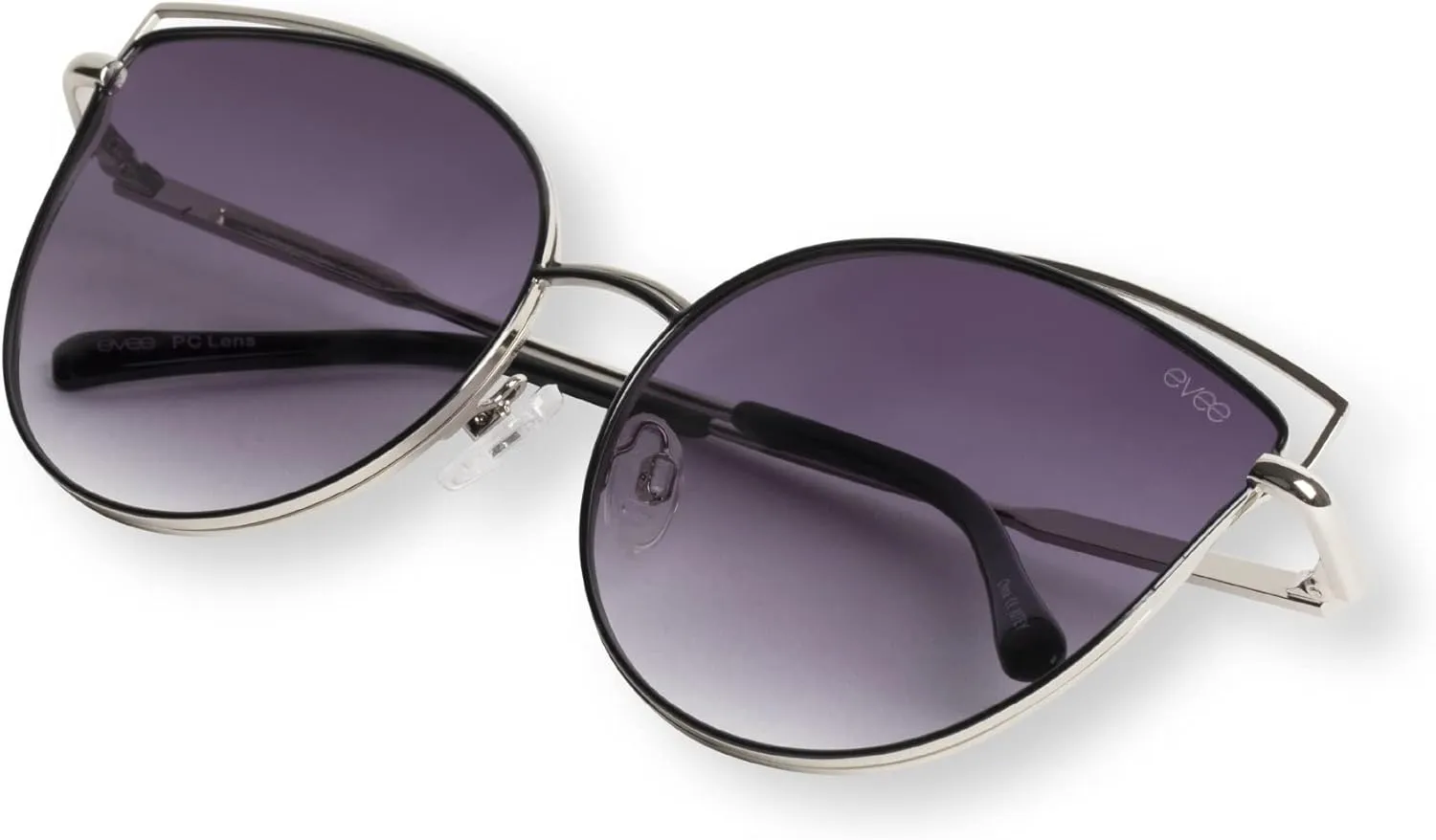 EVEE Oversize Double Wire Cat-Eye Sunglasses (Kitey)