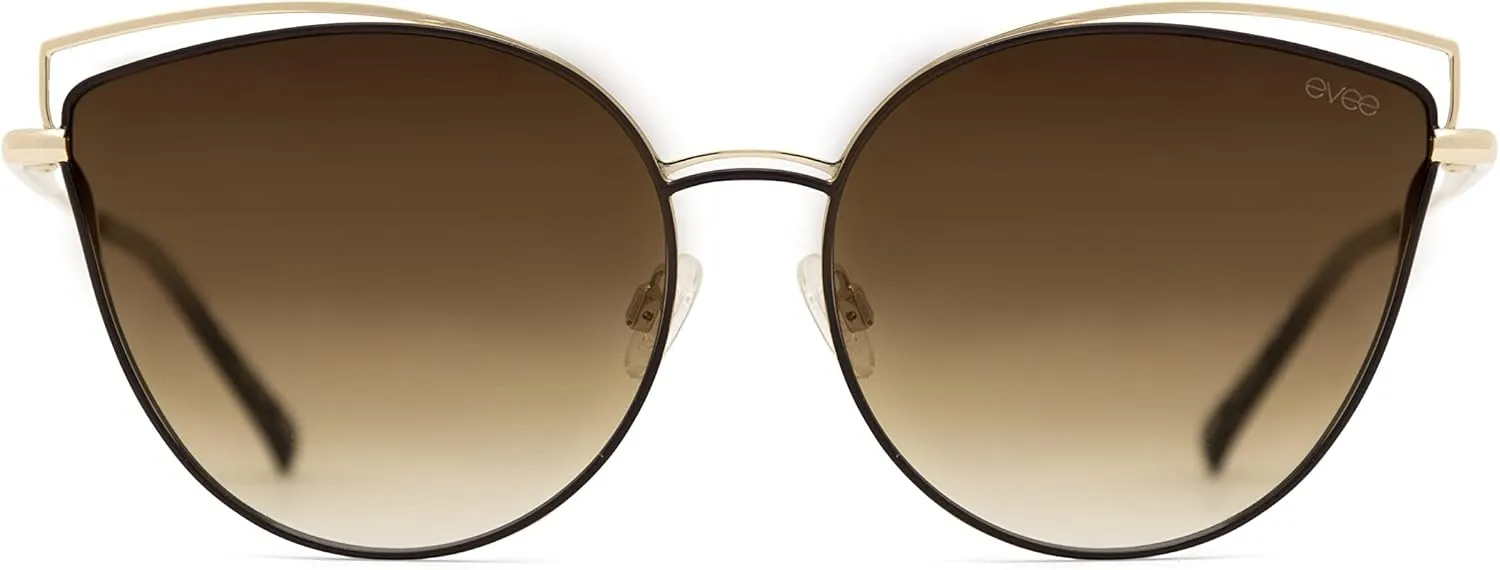 EVEE Oversize Double Wire Cat-Eye Sunglasses (Kitey)