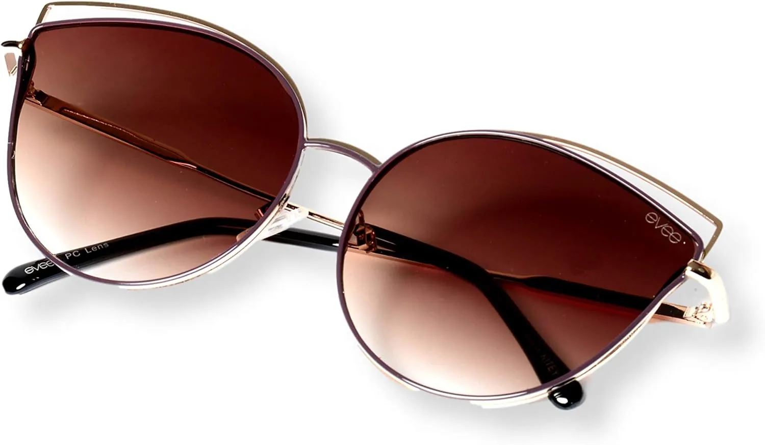 EVEE Oversize Double Wire Cat-Eye Sunglasses (Kitey)