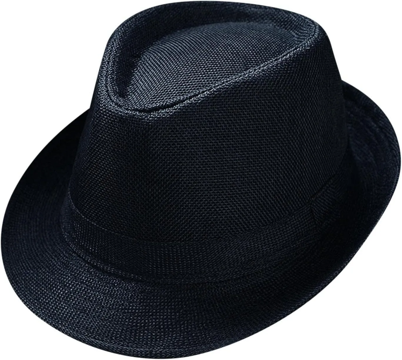 Fedora Hats for Men Women Classic Short Brim Manhatta Fedora Hat with Band Costume Accessory for Men Sun Hat
