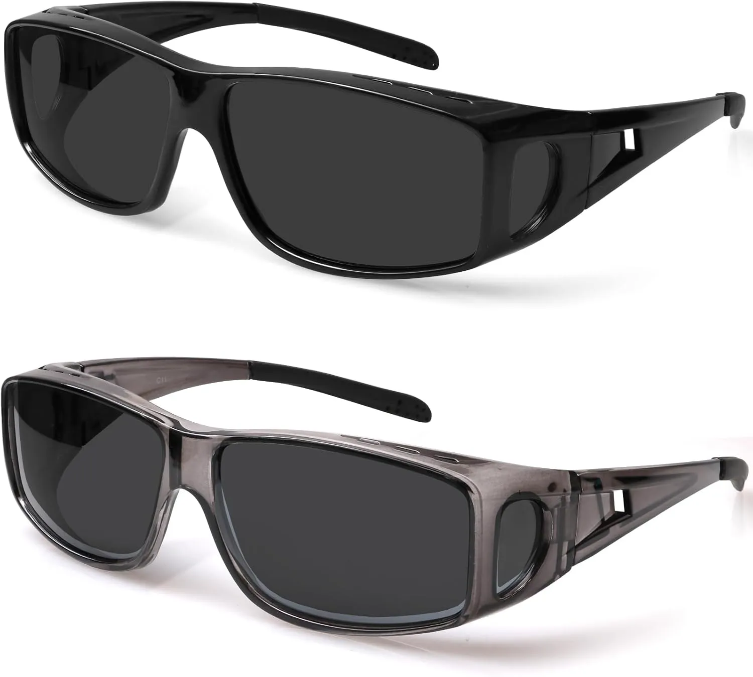 Fit Over Wrap Sunglasses Polarized Lens Wear Over Eyeglasses 100% UV Protection for Men and Women