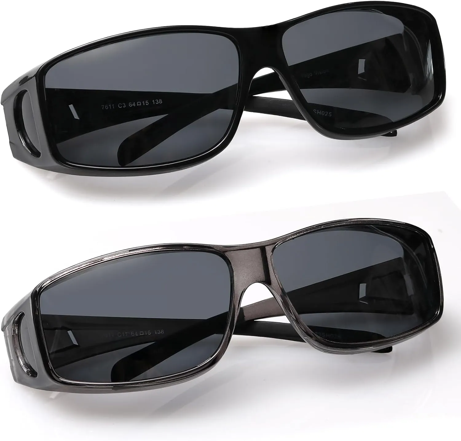 Fit Over Wrap Sunglasses Polarized Lens Wear Over Eyeglasses 100% UV Protection for Men and Women