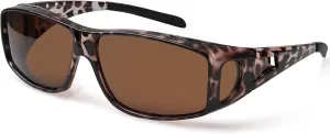 Fit Over Wrap Sunglasses Polarized Lens Wear Over Eyeglasses 100% UV Protection for Men and Women