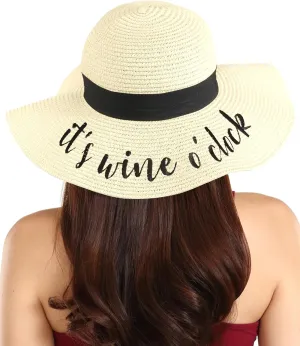 Foldable Beach Hats for Women-Floppy Sun Hats for Women,Roll up Straw Hats for Women,Summer Vacation Hats&Beach Wide Brim Hat