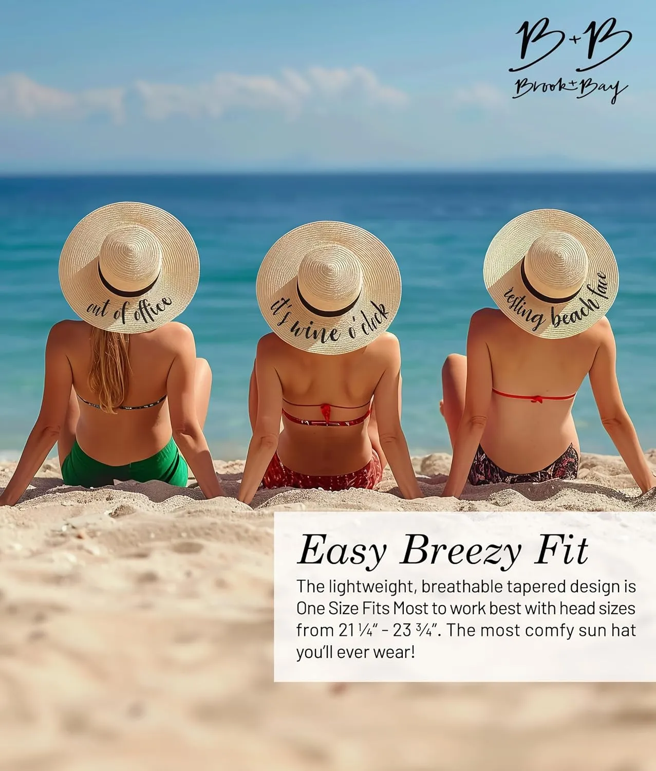 Foldable Beach Hats for Women-Floppy Sun Hats for Women,Roll up Straw Hats for Women,Summer Vacation Hats&Beach Wide Brim Hat