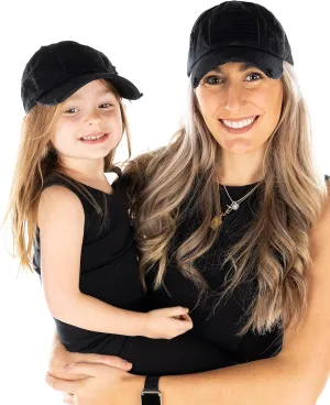 Funky Junque Mommy and Me Mother Daughter Low Profile Unconstructed Embroidered Baseball Patch Cap Hat