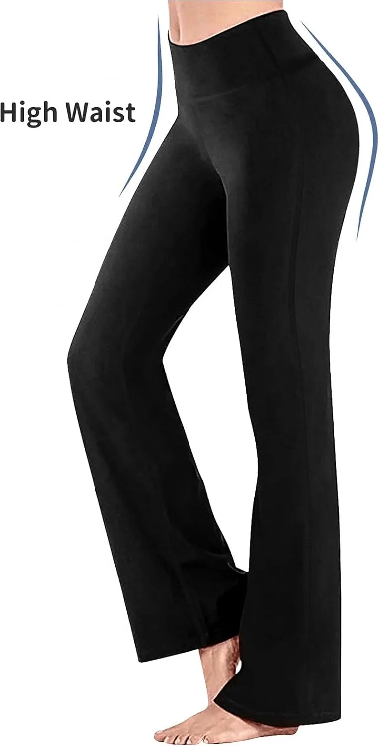 Girls Sweatpants Baggy Black Yoga Pants for Girl Soft Stretch Flare Leggings Little/Tween/Teen Kids Outfits Clothes