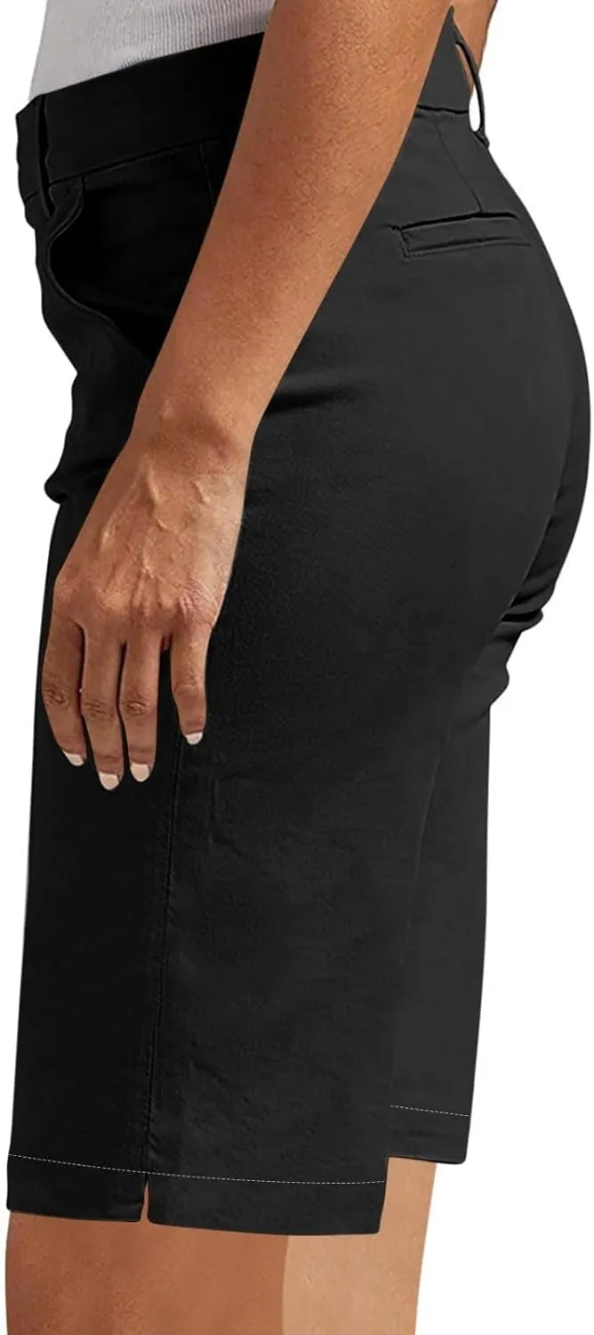 GOFULY Bermuda Shorts for Women Trendy 2025 Summer High Waisted Shorts Casual Straight Leg Comfy Solid Outfits with Pockets