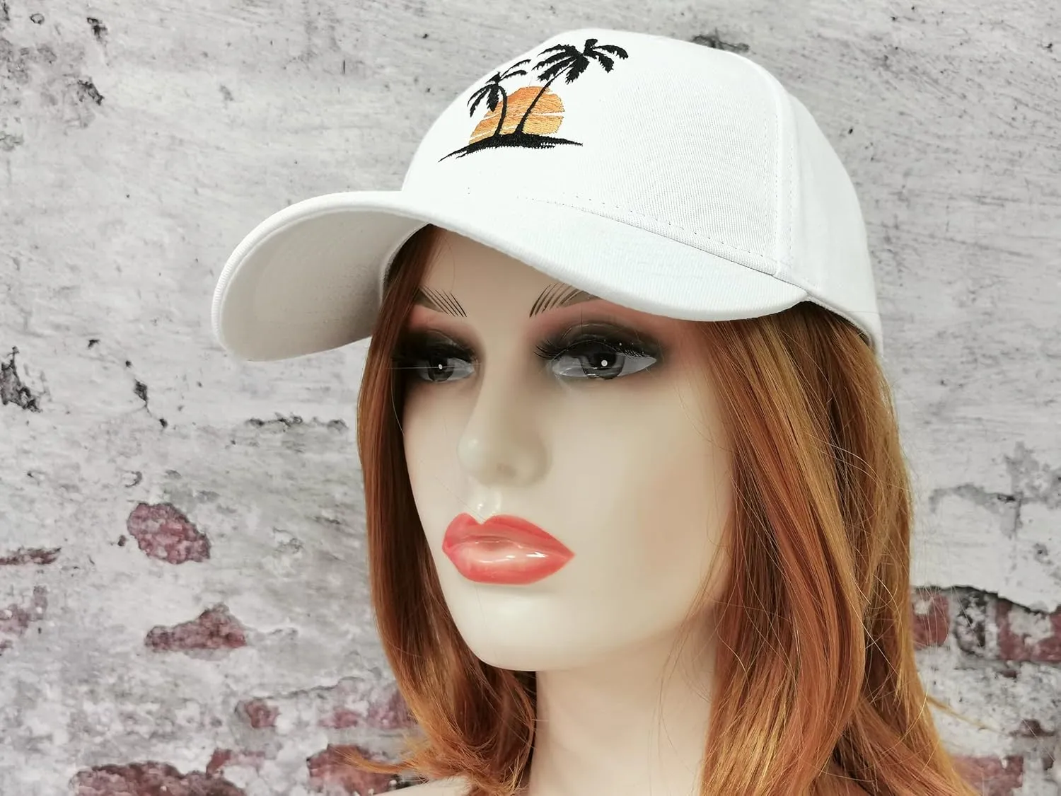 Hepandy Embroidered Palm Tree Hats for Men Women