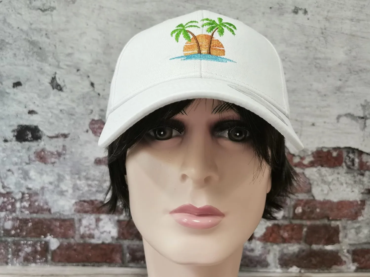 Hepandy Embroidered Palm Tree Hats for Men Women