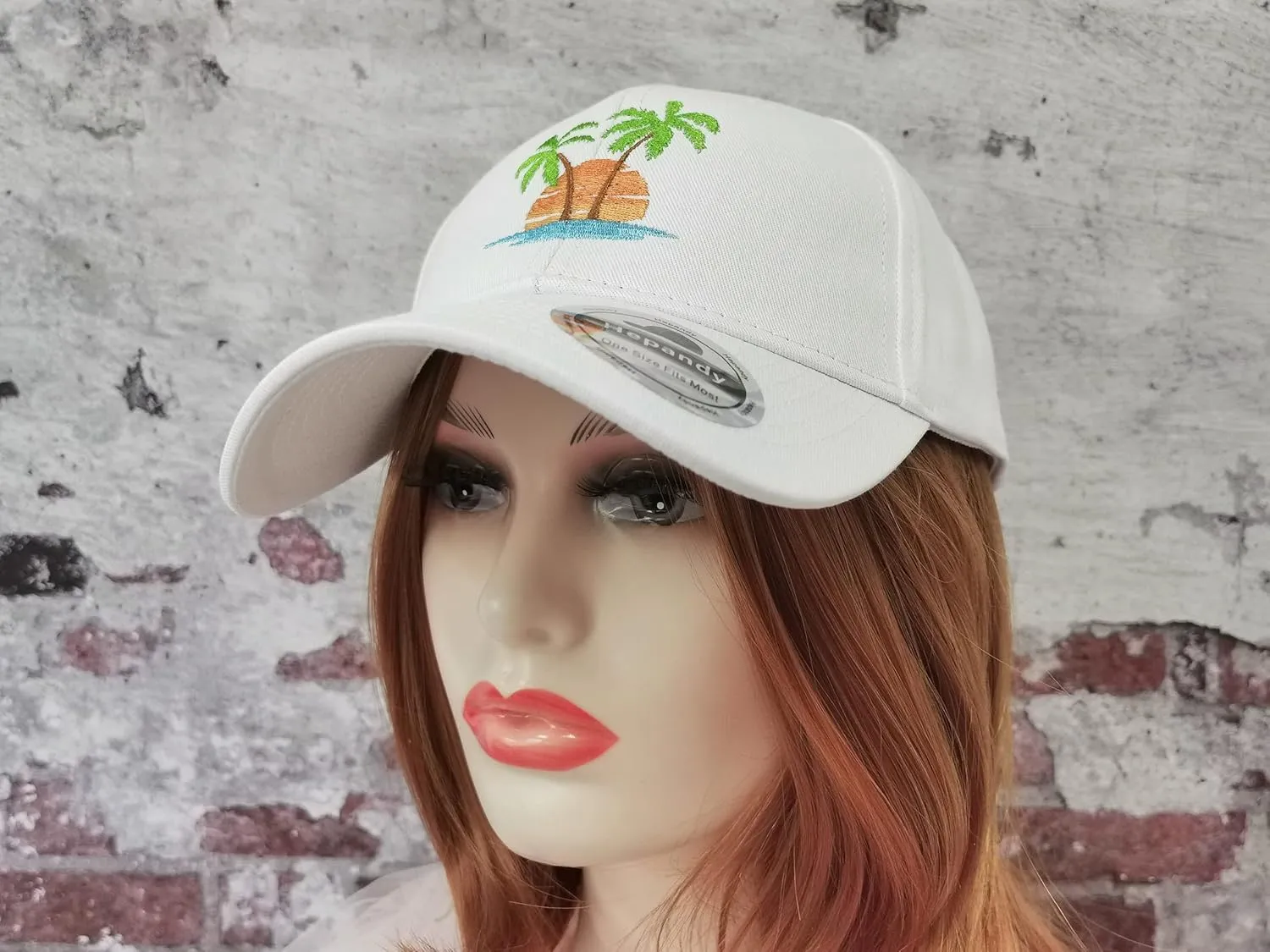 Hepandy Embroidered Palm Tree Hats for Men Women
