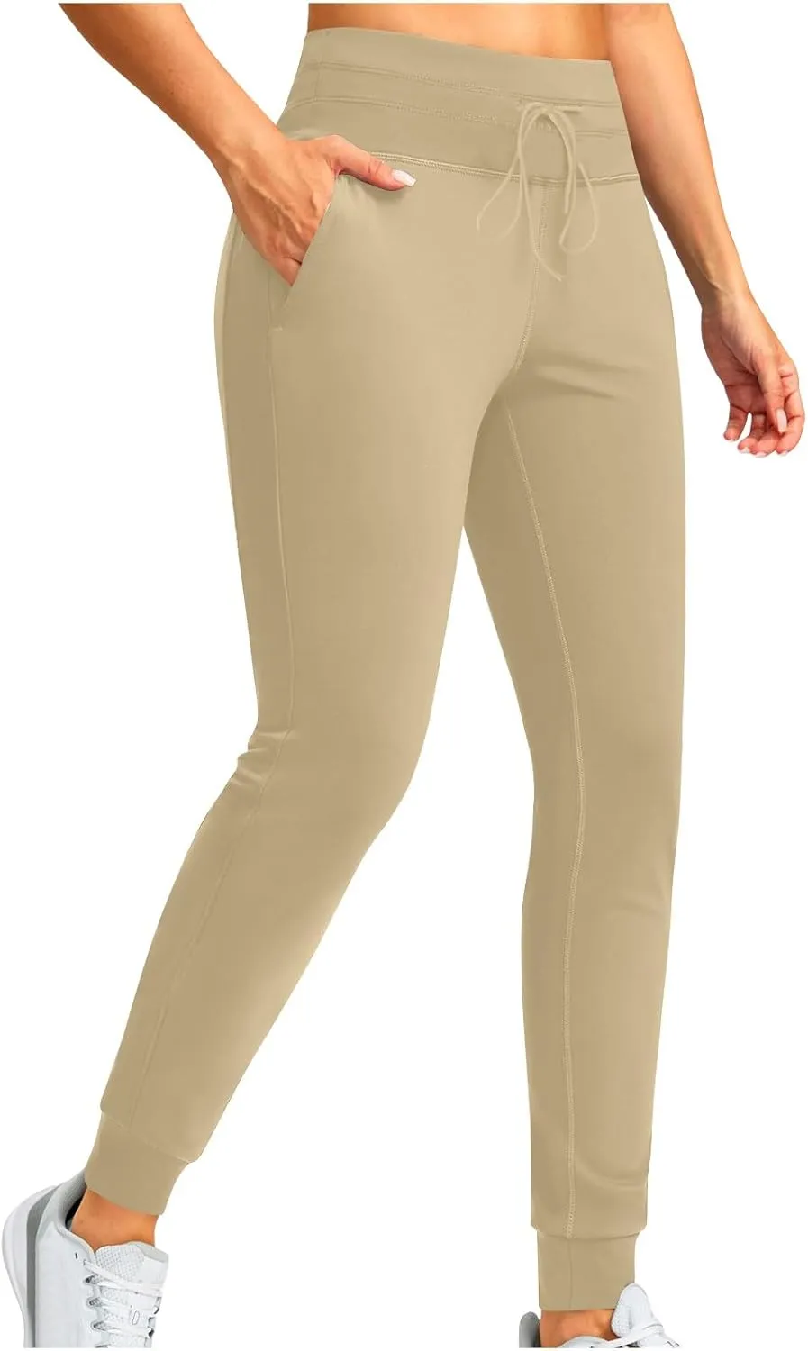 High Waisted Drawstring Pants Women Casual Soft Comfortable Pants for Travel Sports Solid Color Sweatpants Women